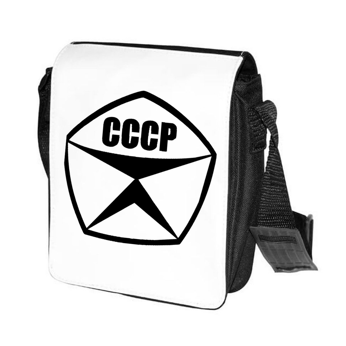 

Сумка унисекс CoolPodarok CN011112 черно-белый, CN011112
