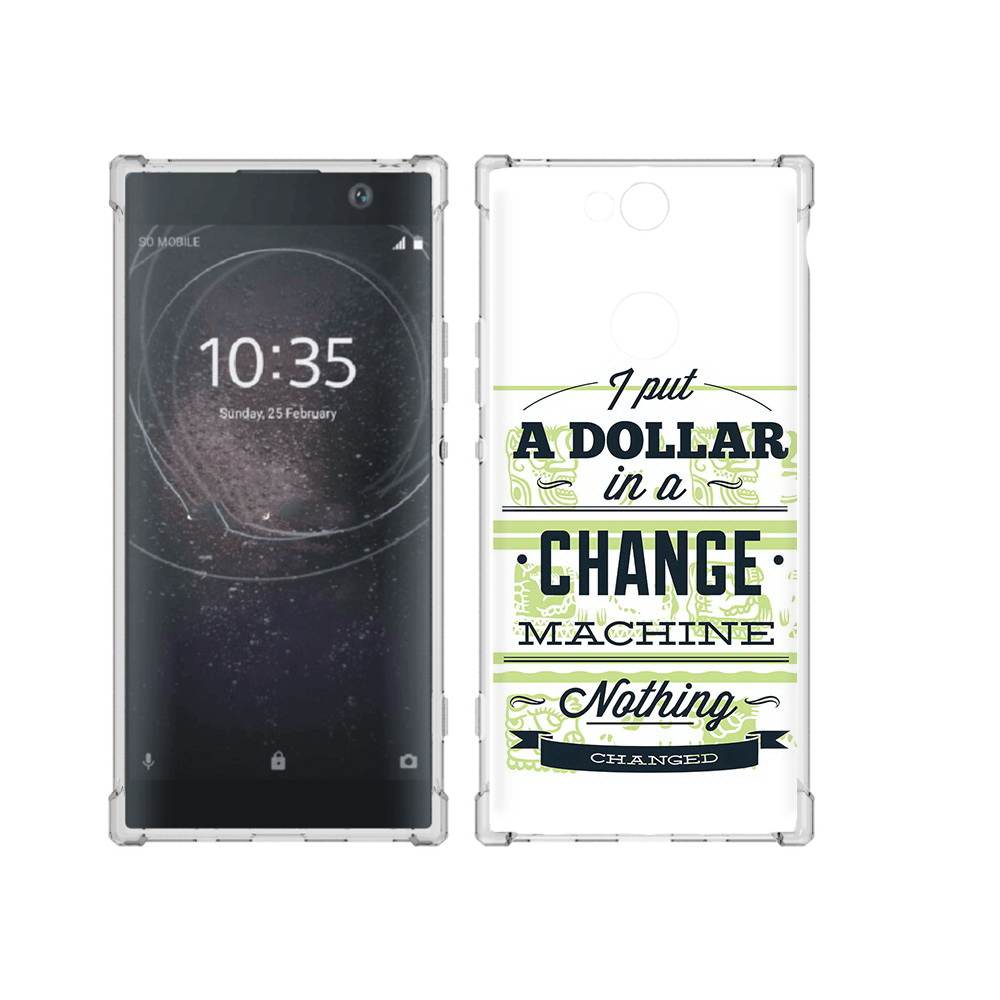 

Чехол MyPads Tocco для Sony Xperia XA2 Plus доллар надпись, Прозрачный, Tocco