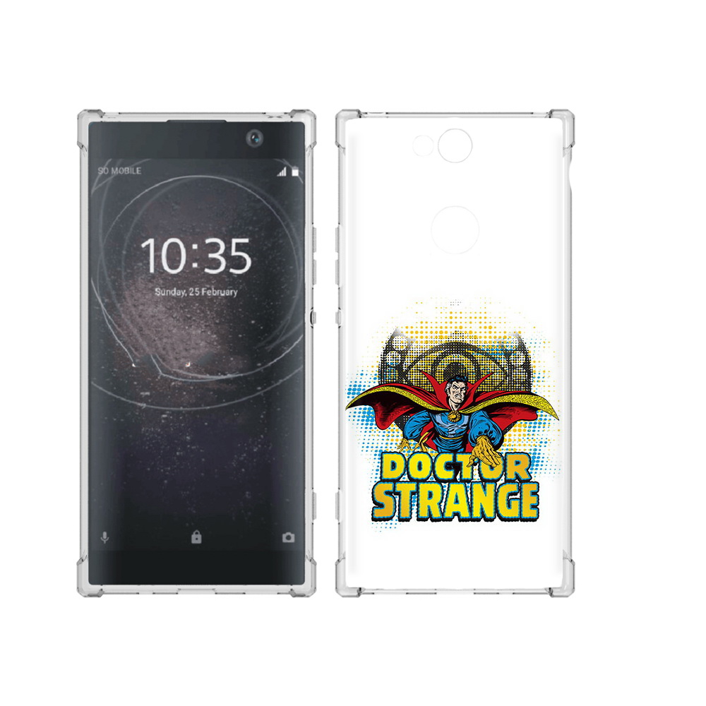 

Чехол MyPads Tocco для Sony Xperia XA2 Plus доктор стренж рисунок, Прозрачный, Tocco