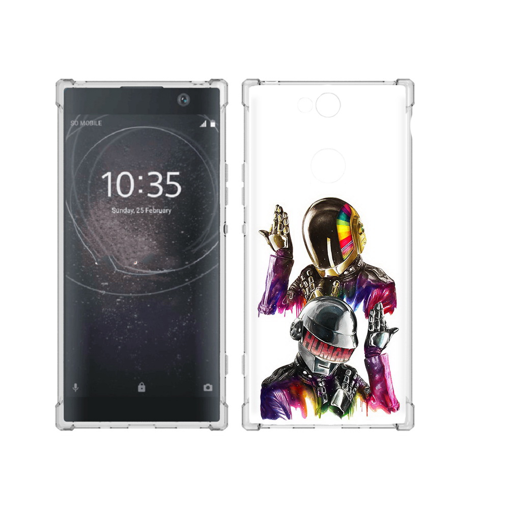 

Чехол MyPads Tocco для Sony Xperia XA2 Plus диско космонавты, Прозрачный, Tocco