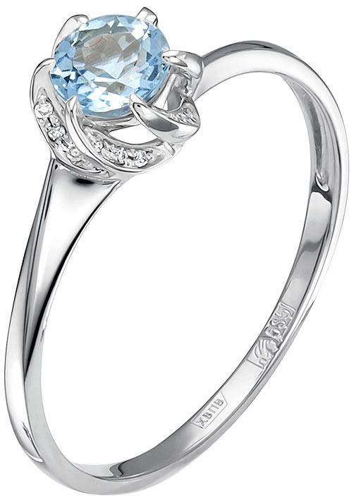 

Кольцо из белого золота с бриллиантом р. 17 Vesna jewelry 1564-251-164-00, 1564-251-164-00
