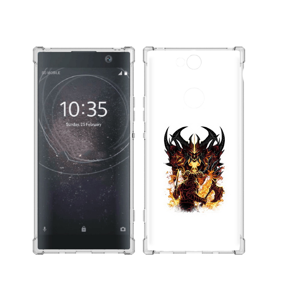

Чехол MyPads Tocco для Sony Xperia XA2 Plus демон shadow fiend, Прозрачный, Tocco