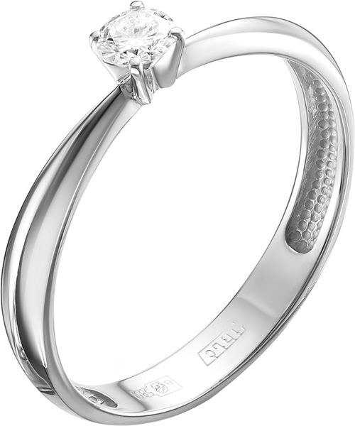 

Кольцо из белого золота с бриллиантом р. 15 Vesna jewelry 1059-251-00-00, 1059-251-00-00