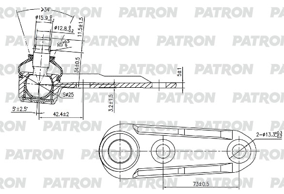 

Шаровая опора PATRON PS3016