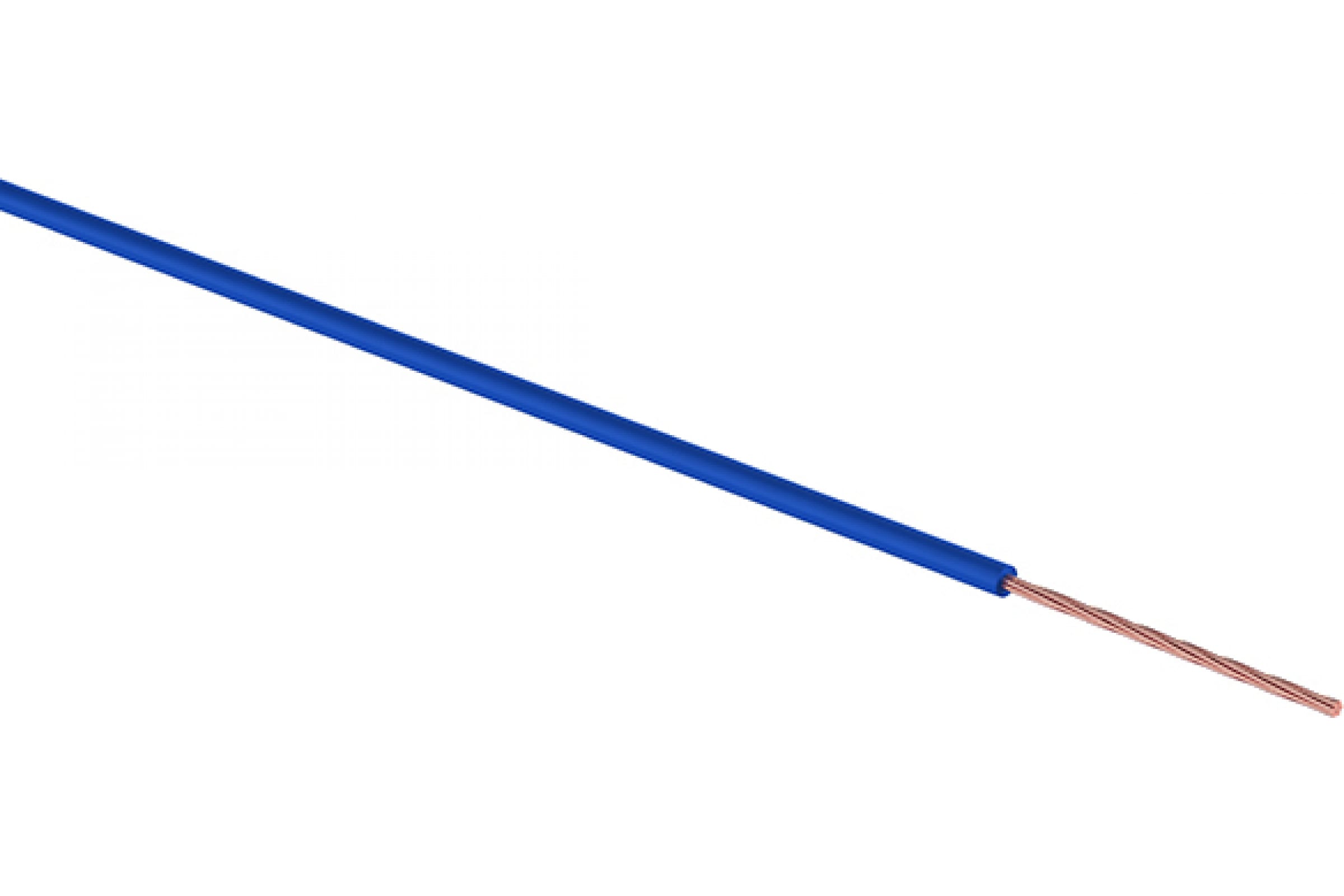 

Провод ПГВА REXANT 1х0.50 кв.мм, синий, бухта 100 м 01-6515
