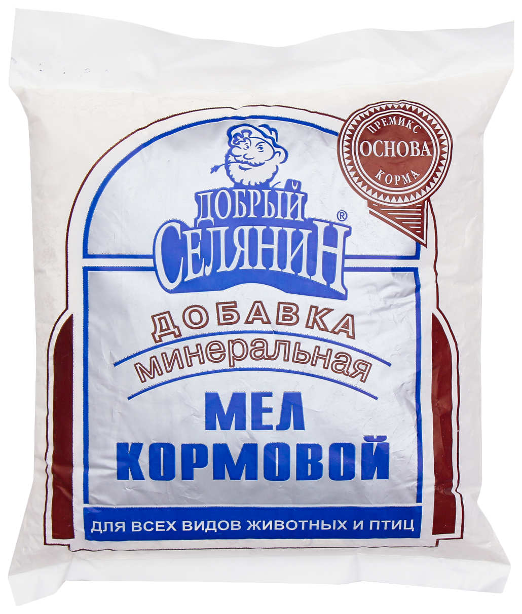 

Мел кормовой для животных и птиц Добрый, селянин, 1 кг