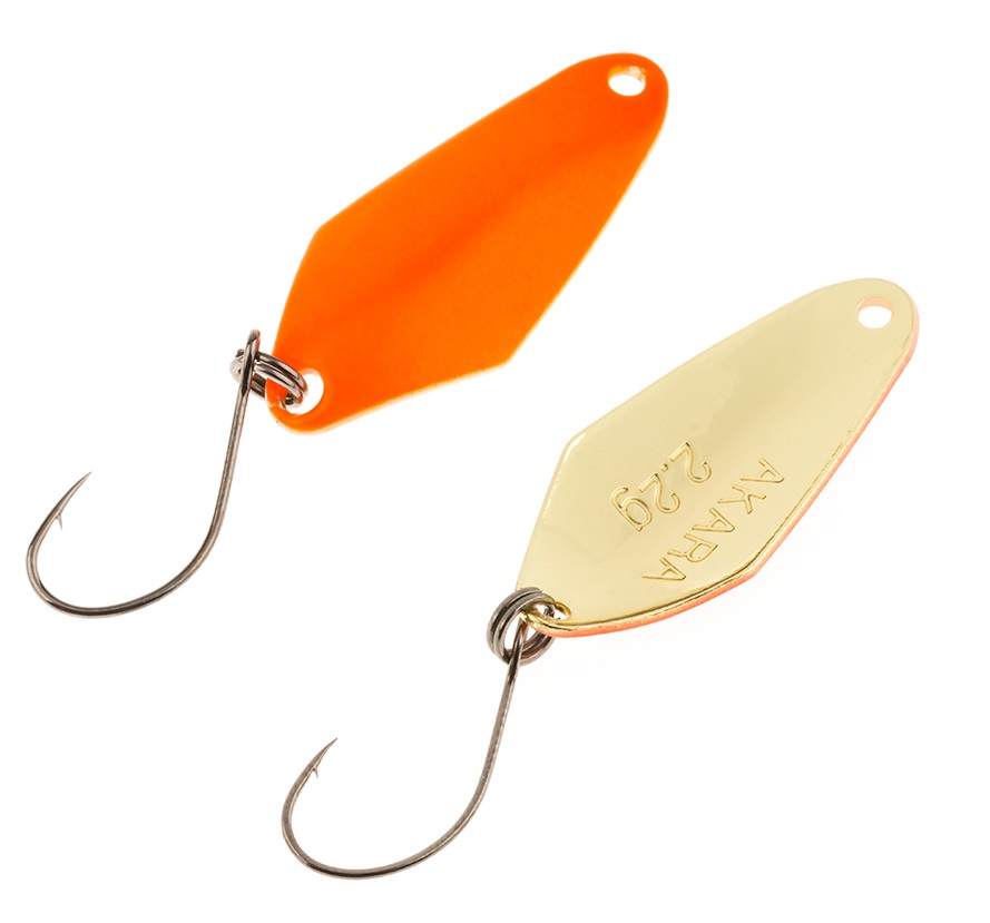 

AKARA Блесна колеблющаяся AKARA TROUT TIME TANTO 30 ( 2,2гр/30), Оранжевый;золотистый