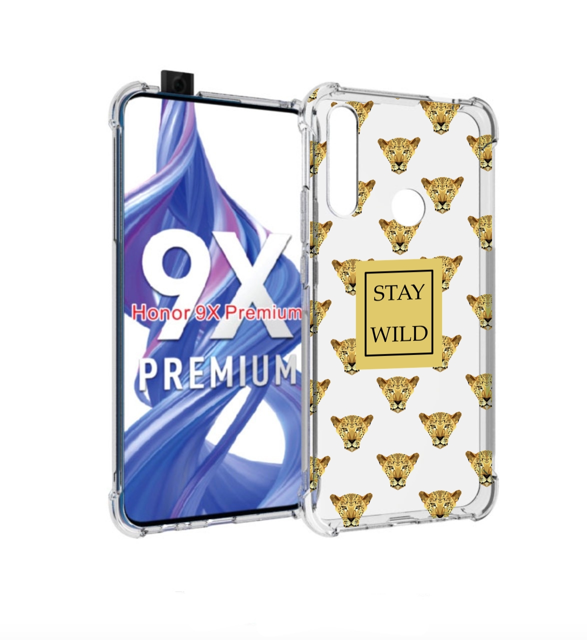 

Чехол бампер MyPads леопард-вайлд для Honor 9X (STK-LX1), Прозрачный, Tocco