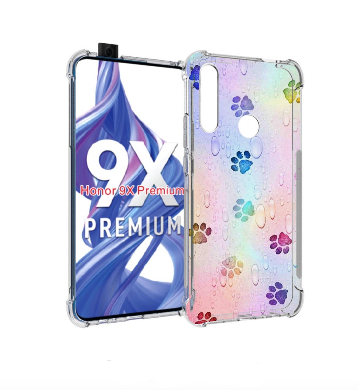 

Чехол бампер MyPads лапки для Honor 9X (STK-LX1)/Honor 9X, Прозрачный, Tocco
