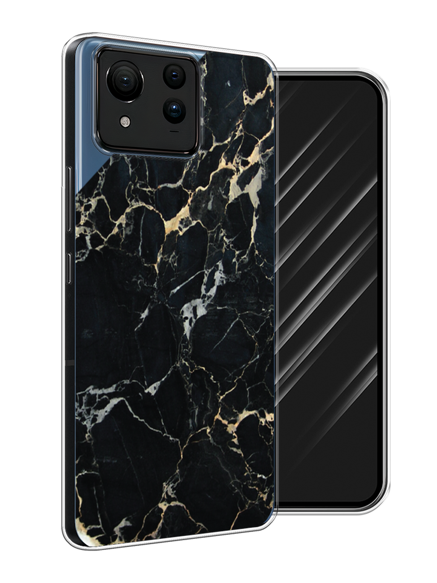 

Чехол Awog на Asus ZenFone 11 Ultra "Черный мрамор уголок", Черный;золотистый, 45250-1