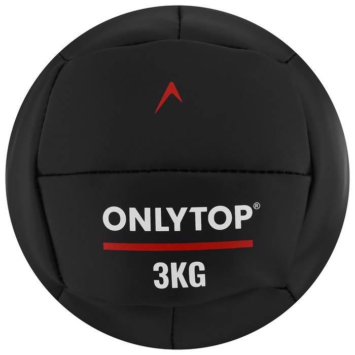 Медицинбол 3 кг ONLYTOP d 20 см винилискожа 408800₽