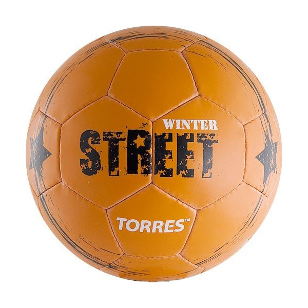 фото Мяч футб. torres winter street f30285, р.5, 32 пан, рез, 4 подкл. слоя, оранж-чер