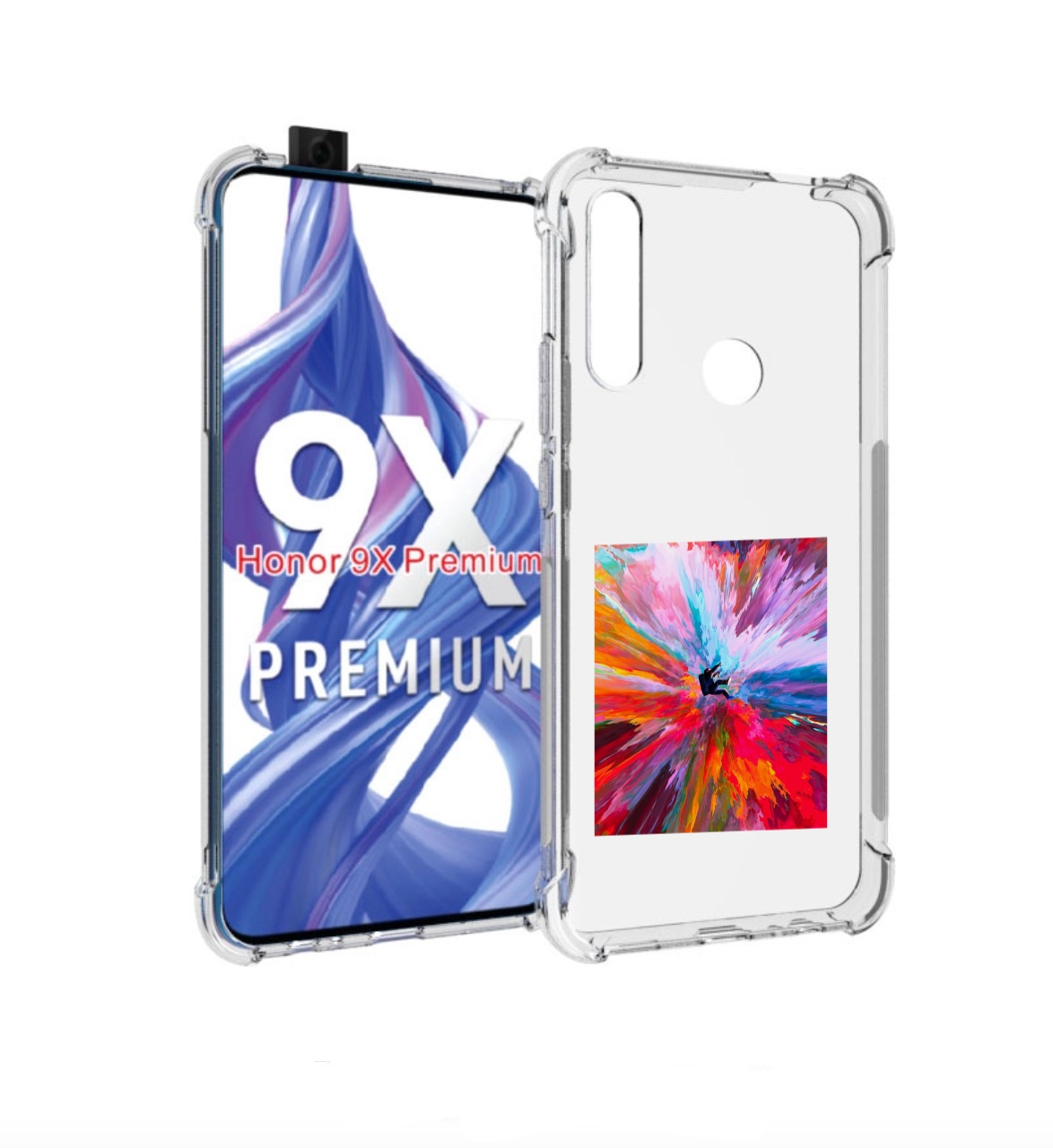

Чехол бампер MyPads красочный астранавт для Honor 9X (STK-LX1)/H, Прозрачный, Tocco