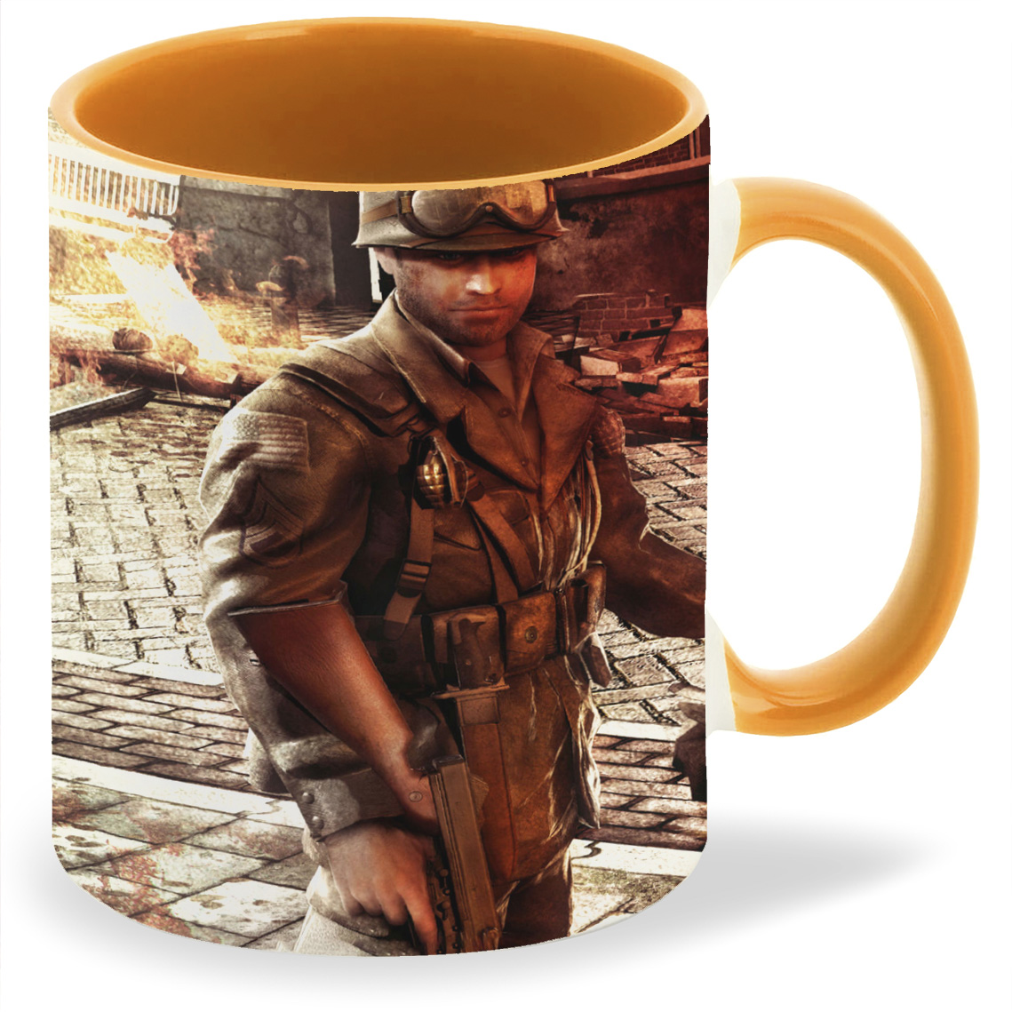 

Кружка CoolPodarok brothers in arms hells highway Скорбящий солдат, brothers in arms hells highway Скорбящий солдат