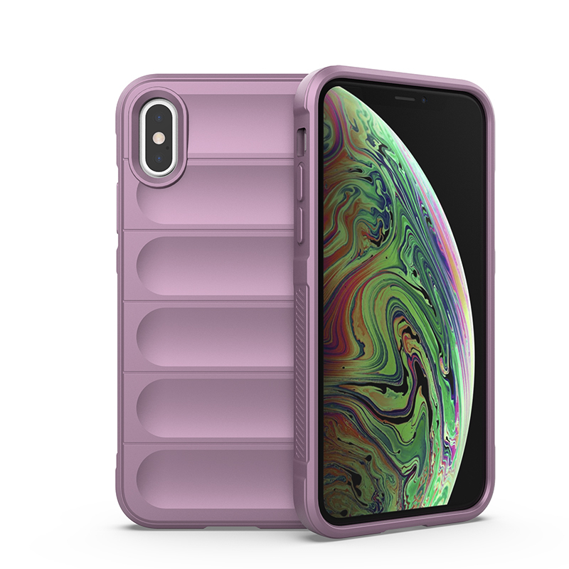 

Противоударный чехол Flexible Case для iPhone X / XS, сиреневый, Розовый, Flexible Case