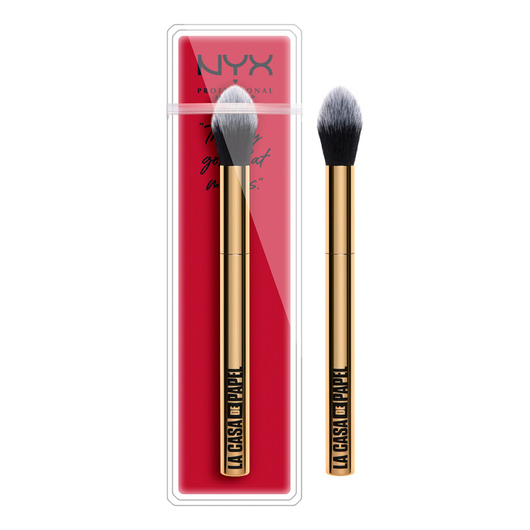 Кисть для макияжа NYX Professional MakeUp Casa De Papel Gold Bar Brush