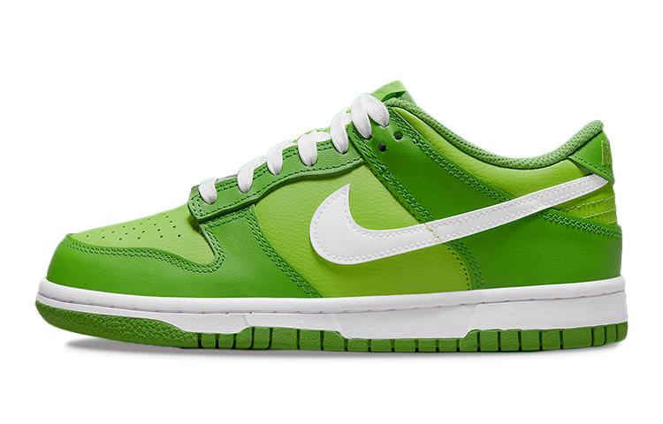 

Кеды унисекс Nike Dunk Low GS зеленые 38.5 EU, Зеленый, Dunk Low GS