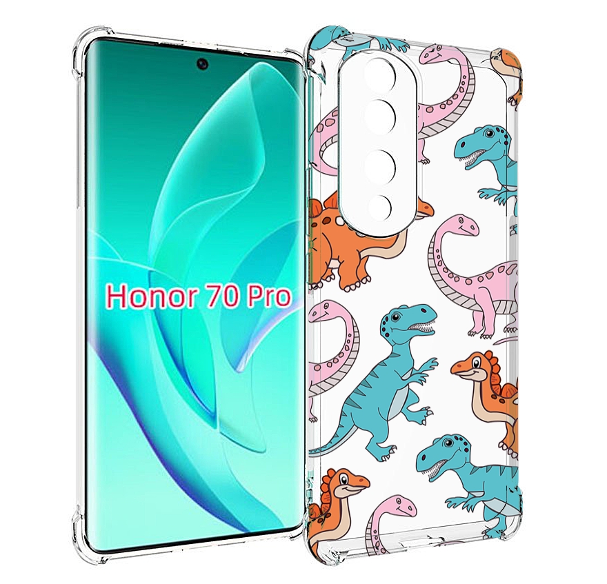 

Чехол MyPads разные-динозаврики для Honor 70 Pro / 70 Pro Plus, Прозрачный, Tocco
