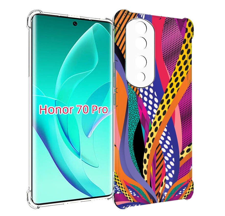 

Чехол MyPads разноцветные щупальца для Honor 70 Pro / 70 Pro Plus, Прозрачный, Tocco