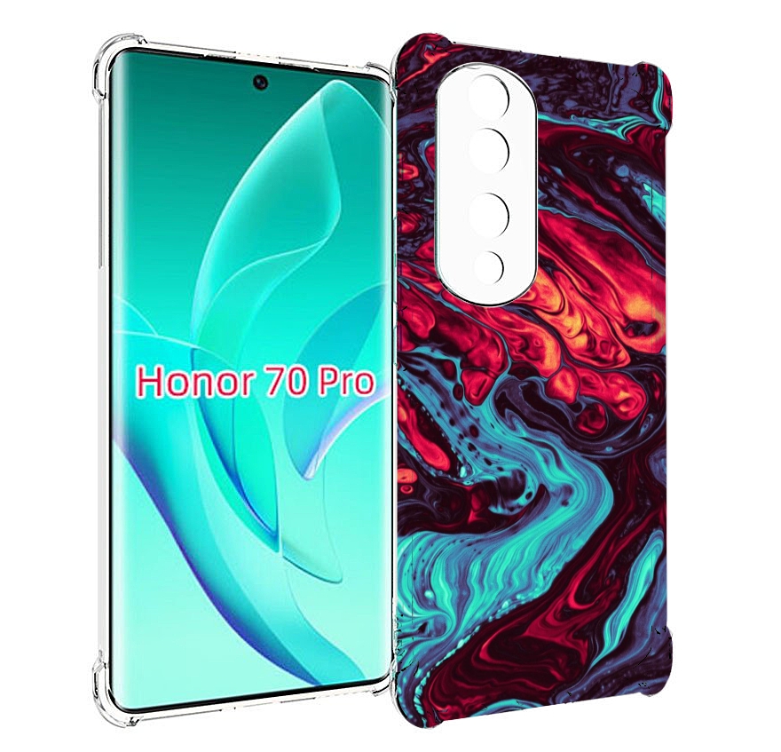

Чехол MyPads разбавленная краска для Honor 70 Pro / 70 Pro Plus, Прозрачный, Tocco
