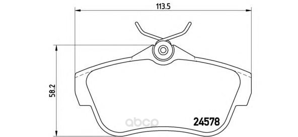 

Тормозные колодки brembo задние дисковые p61095, Колодки тормозные дисковые | зад |