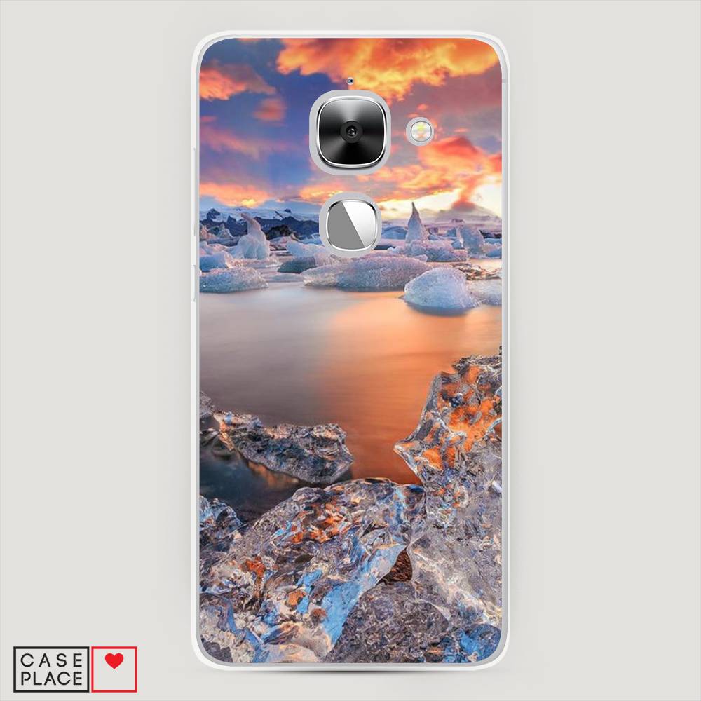 

Чехол на LeEco Le Max 2 Ледники, Синий;оранжевый, 140250-2