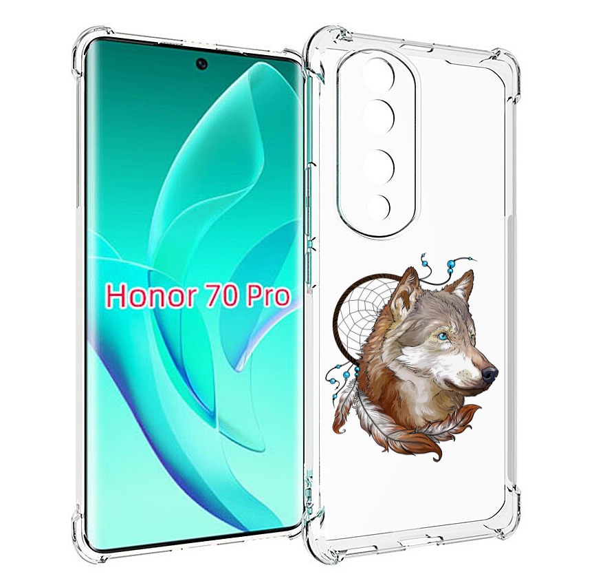 

Чехол MyPads волк и ловец снов для Honor 70 Pro / 70 Pro Plus, Прозрачный, Tocco