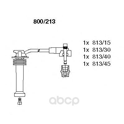 фото Br-800/213 к-кт проводов ford mondeo/escort 1.8/2.0 16v 92> bremi