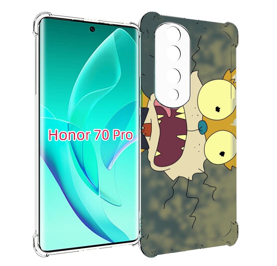 

Чехол MyPads пугливый кот для Honor 70 Pro / 70 Pro Plus, Прозрачный, Tocco