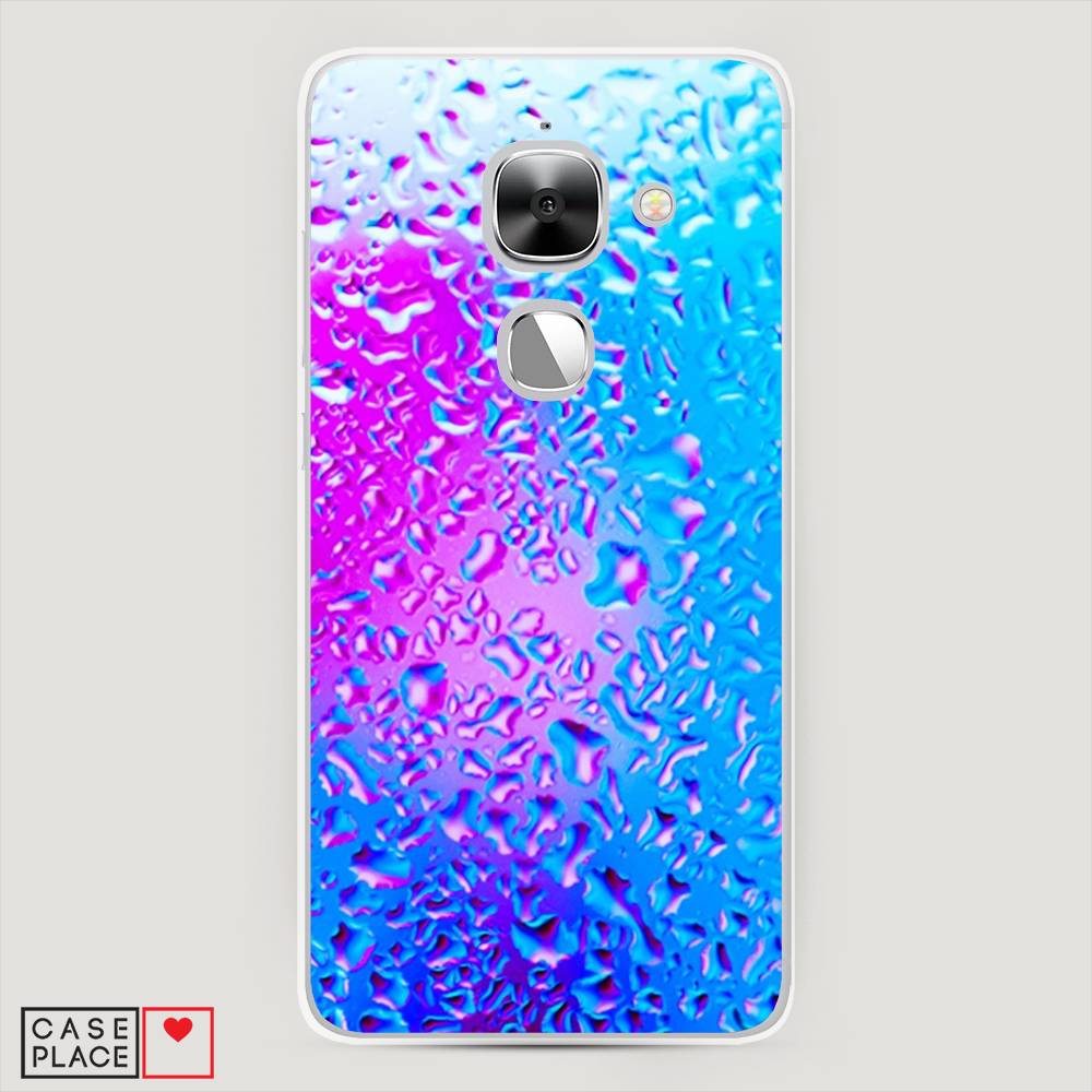 

Чехол на LeEco Le Max 2 "Капли на стекле", Бирюзовый;розовый, 140250-3