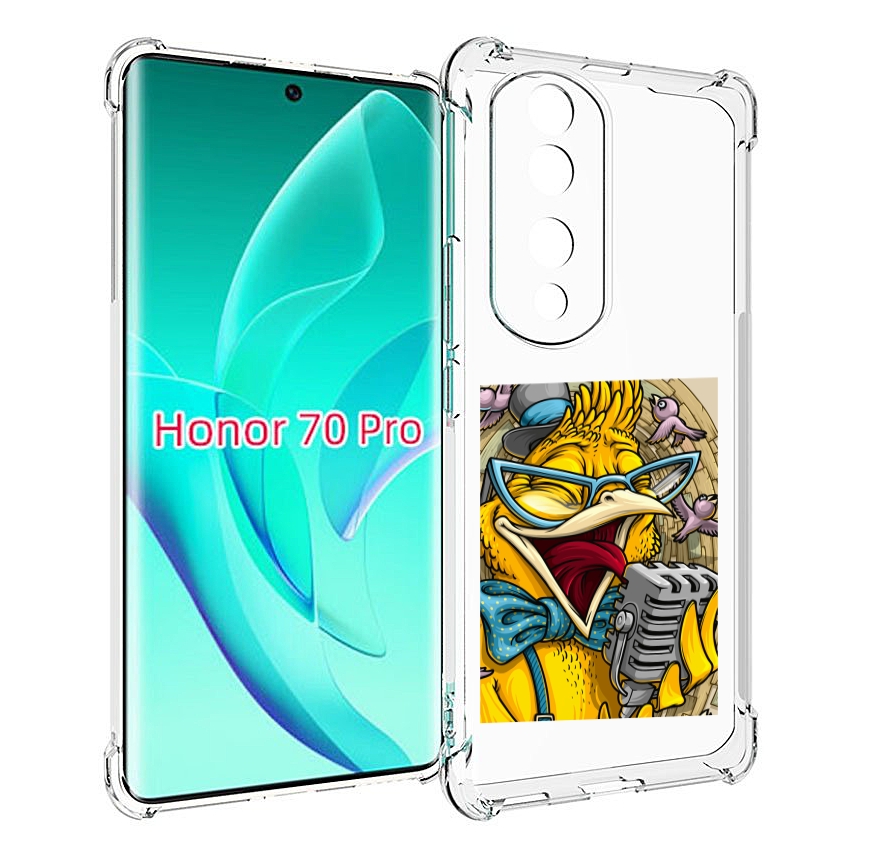 

Чехол MyPads поющая птичка для Honor 70 Pro / 70 Pro Plus, Прозрачный, Tocco