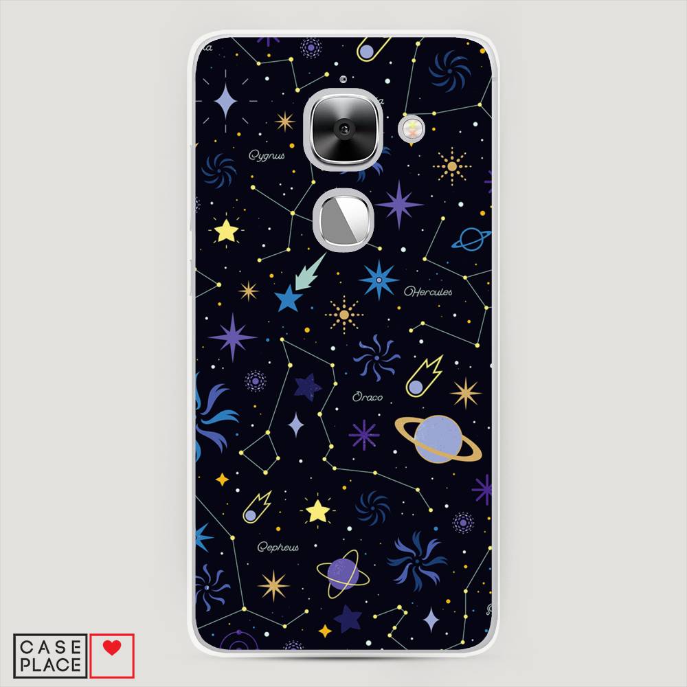 

Чехол на LeEco Le Max 2 Цветной космос, Желтый, 140250-2
