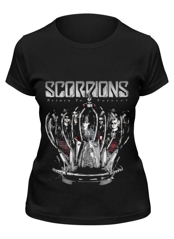 

Футболка женская Printio Scorpions - return to forever tour черная 2XL, Черный, Scorpions - return to forever tour