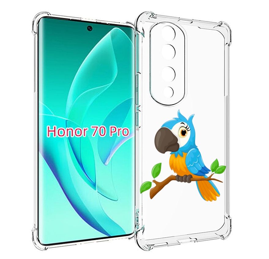 

Чехол MyPads попугайчик детский для Honor 70 Pro / 70 Pro Plus, Прозрачный, Tocco