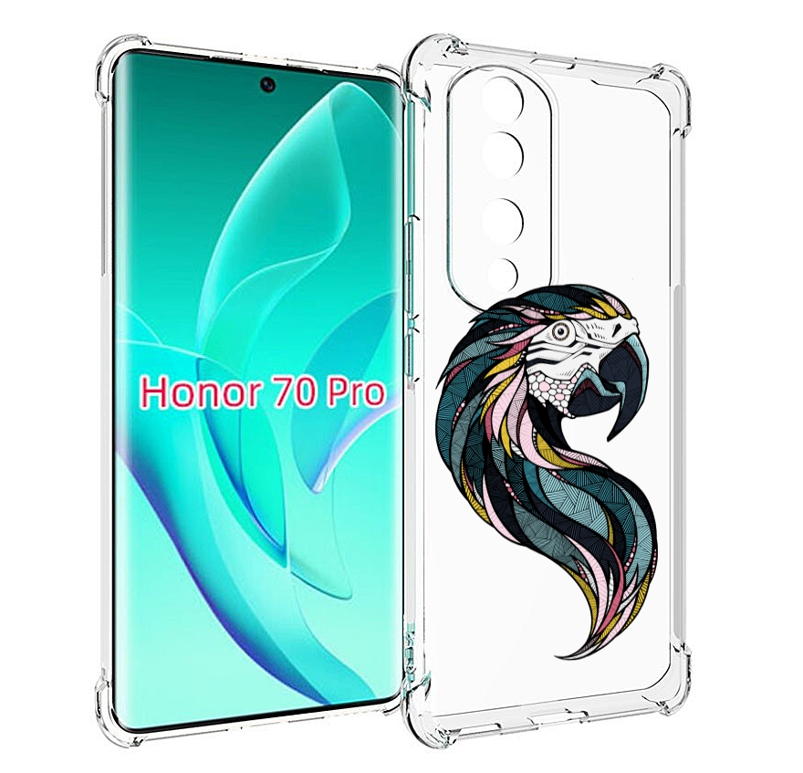 

Чехол MyPads полупопугай для Honor 70 Pro / 70 Pro Plus, Прозрачный, Tocco