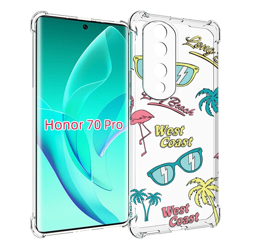 

Чехол MyPads пляжные-декорации для Honor 70 Pro / 70 Pro Plus, Прозрачный, Tocco