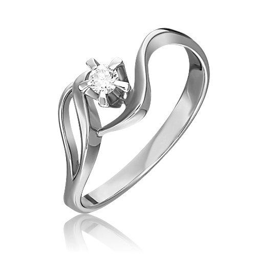 

Кольцо из белого золота с бриллиантом р. , PLATINA jewelry 01-0020-00-101-1120-30, 01-0020-00-101-1120-30_p1