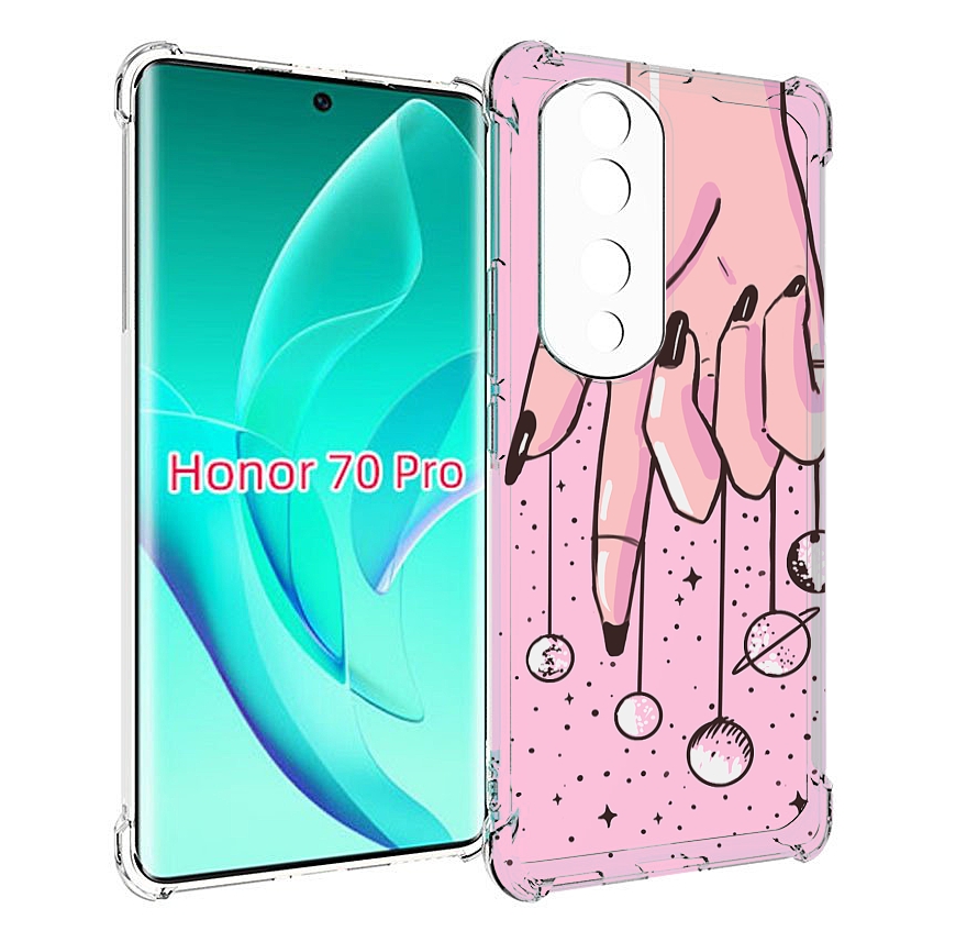 

Чехол MyPads планеты-на-пальцах для Honor 70 Pro / 70 Pro Plus, Прозрачный, Tocco