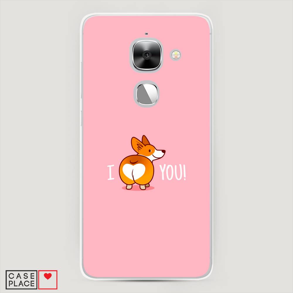 

Чехол на LeEco Le Max 2 "Корги I love you", Розовый;коричневый;белый, 140250-1