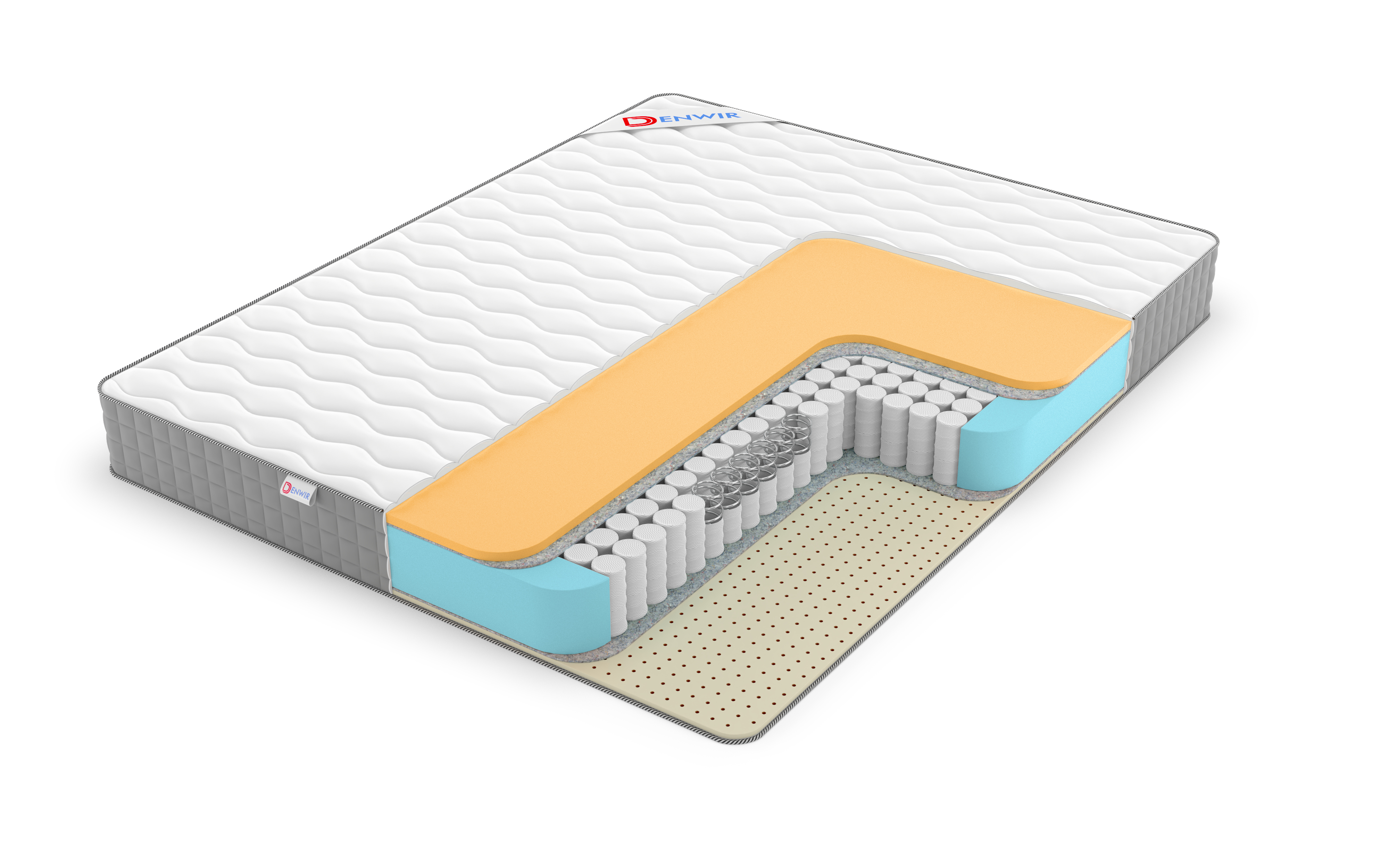 

Матрас пружинный DENWIR BEST MEMO SOFT TFK/chstmat_BMSTFK_70x165, Белый, BEST MEMO SOFT TFK