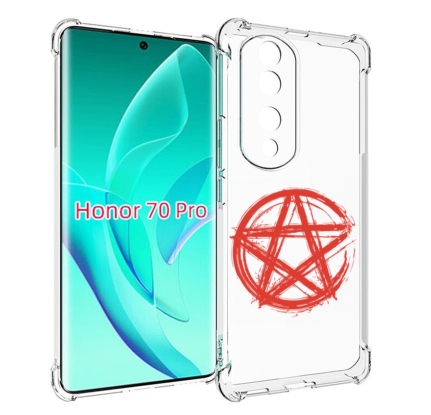 

Чехол MyPads пентаграмма для Honor 70 Pro / 70 Pro Plus, Прозрачный, Tocco