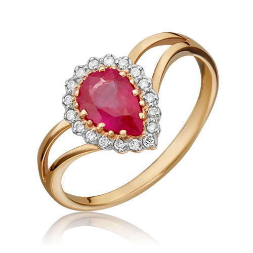 

Кольцо из красного золота с бриллиантом р. , PLATINA jewelry 01-0218-00-107-1110-30, 01-0218-00-107-1110-30_p1