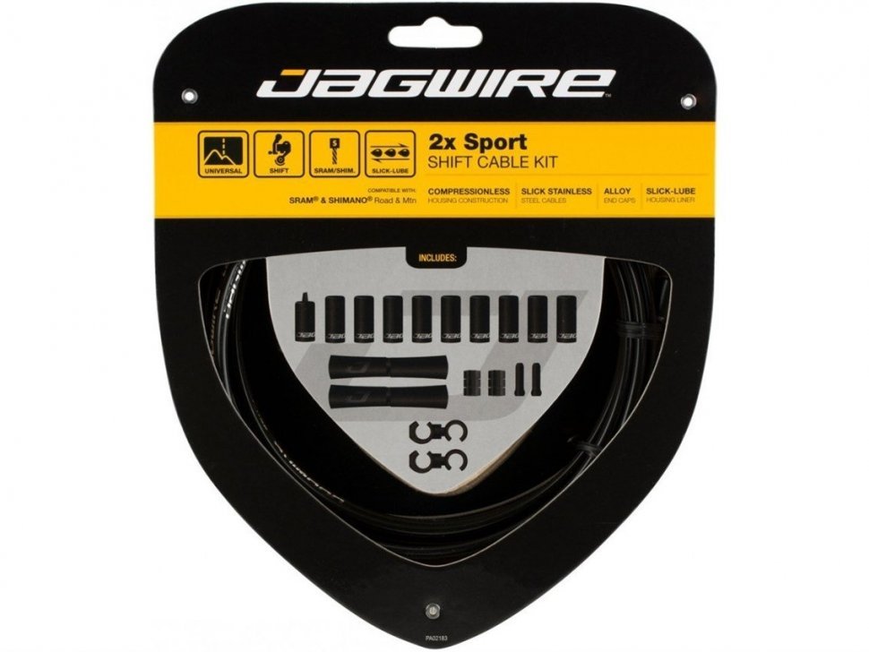 

Набор рубашек и тросиков переключения Jagwire Sport Shift Kit 2X Black (UCK302), Черный, Sport Shift Kit 1X