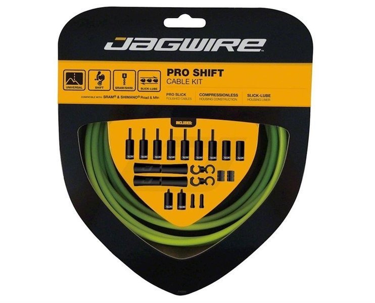

Набор рубашек и тросиков переключения Jagwire Pro Shift Kit 2X Organic Green (PCK502), Оранжевый, Pro Shift Kit 2X