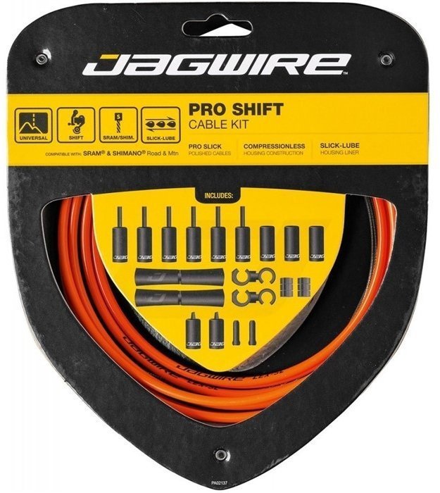 Набор рубашек и тросиков переключения Jagwire Pro Shift Kit 2X Orange (PCK506)