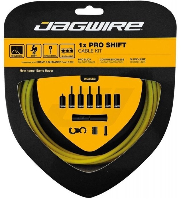 

Набор рубашек и тросиков переключения Jagwire Pro Shift Kit 1X Yellow (PCK557), Желтый, Pro Shift Kit 1X