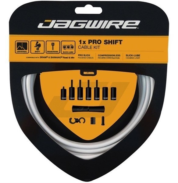 

Набор рубашек и тросиков переключения Jagwire Pro Shift Kit 1X Stealth Black (PCK559), Черный, Pro Shift Kit 1X