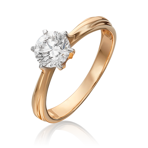 

Кольцо из красного золота с фианитом р. , PLATINA jewelry 01-0529-00-501-1110-38, 01-0529-00-501-1110-38_p1
