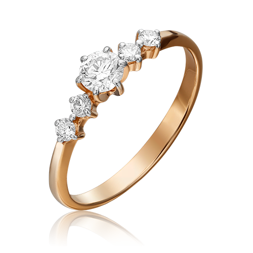 

Кольцо из красного золота с фианитом р. 17,5 PLATINA jewelry 01-0465-00-501-1110-38, 01-0465-00-501-1110-38_p1