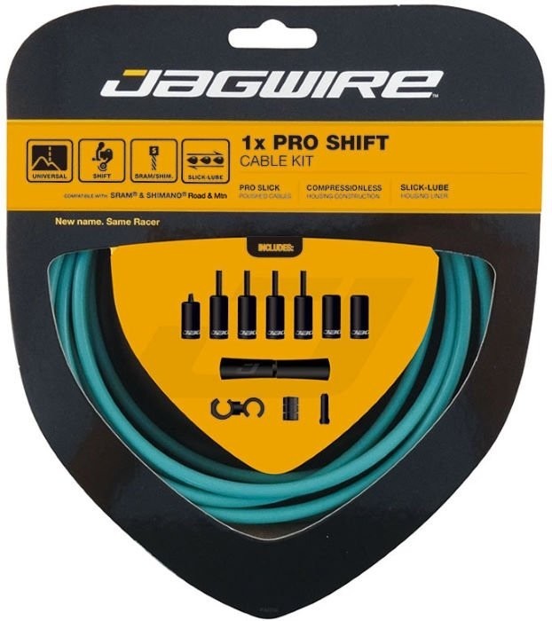 

Набор рубашек и тросиков переключения Jagwire Pro Shift Kit 1X Bianchi Celeste (PCK558), Голубой, Pro Shift Kit 1X